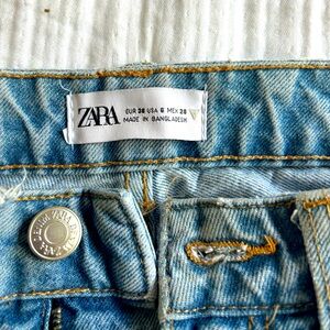 Zara 100% cotton mom jeans. Great condition. USA size 6 EUR 38